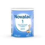 Novalac 1 začetno mleko za dojenčke z DHA in ARA pločevinka 400 g