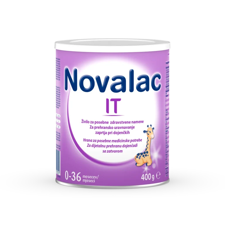 Novalac IT mleko za dojenčke in majhne otroke z zaprtjem, 400 g