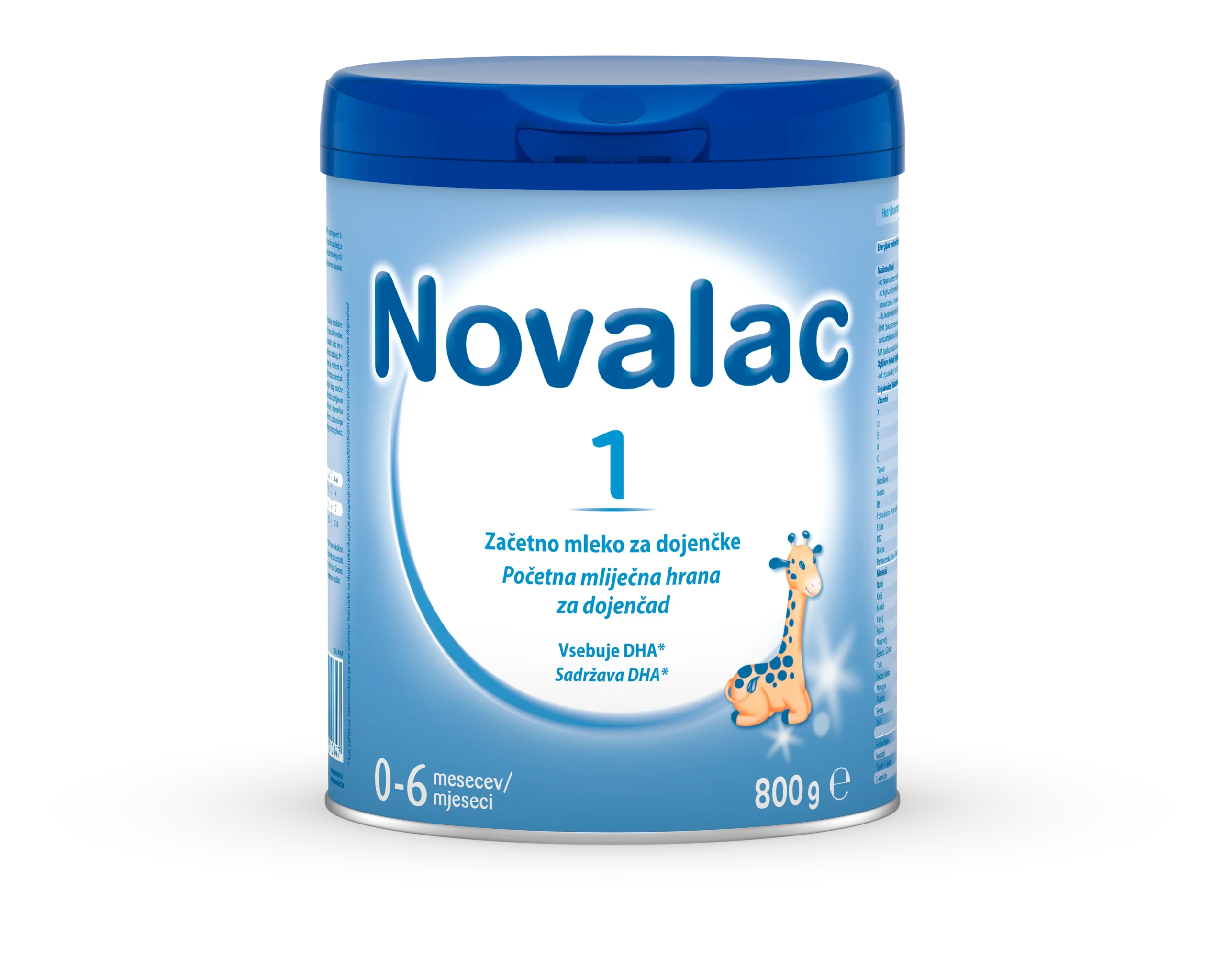 Novalac 1, 800 g Novalac 1 začetno mleko za dojenčke od rojstva do 6. meseca, 800 g