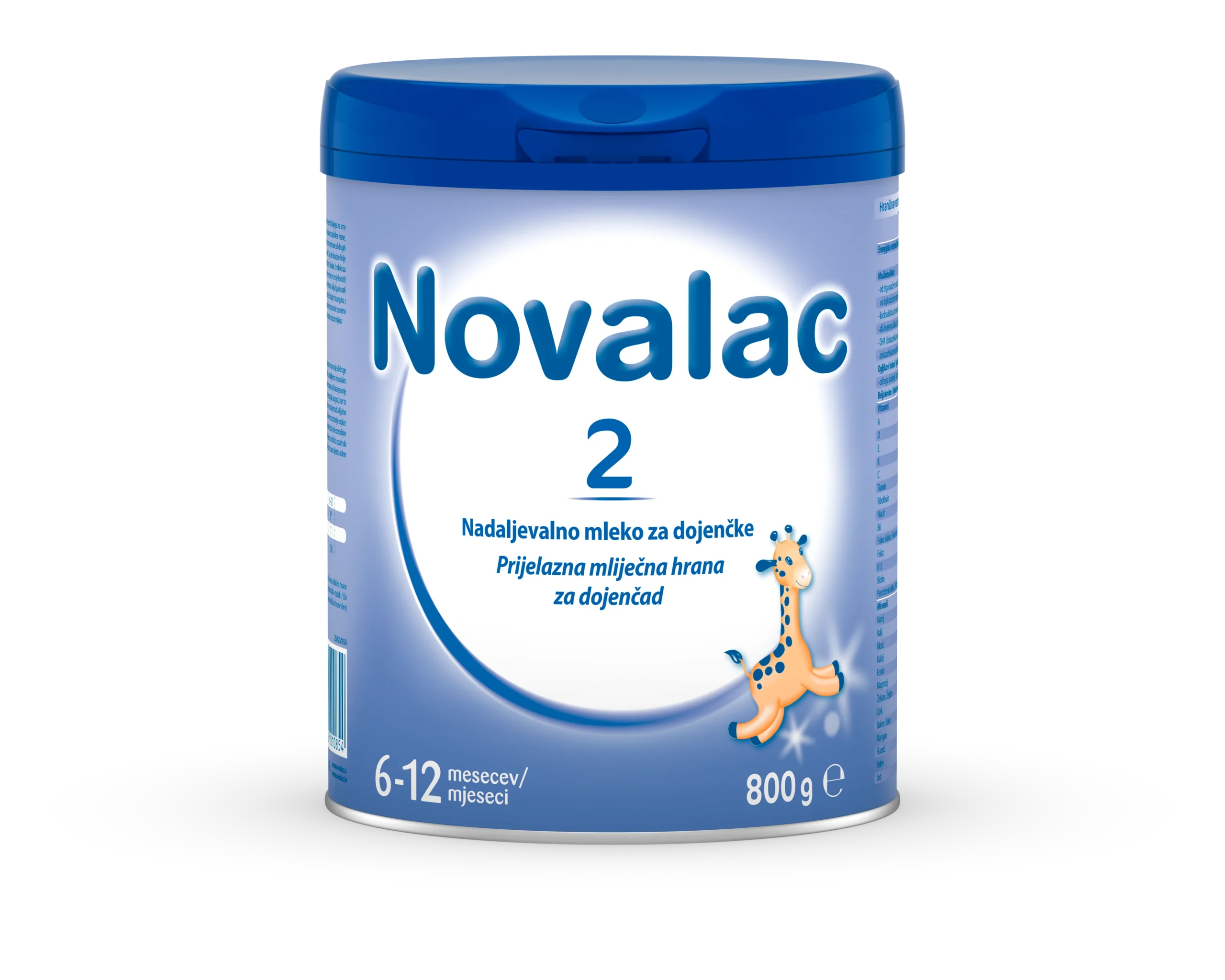 Novalac 2, 800 g Novalac 2 nadaljevalno mleko za dojenčke od 6. do 12. meseca, 800 g