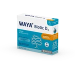 WAYA Biotic D3 kapsule 15 kapsul z vitaminom D3 in mlečnokislinsko bakterijo Lactobacillus rhamnosus GG