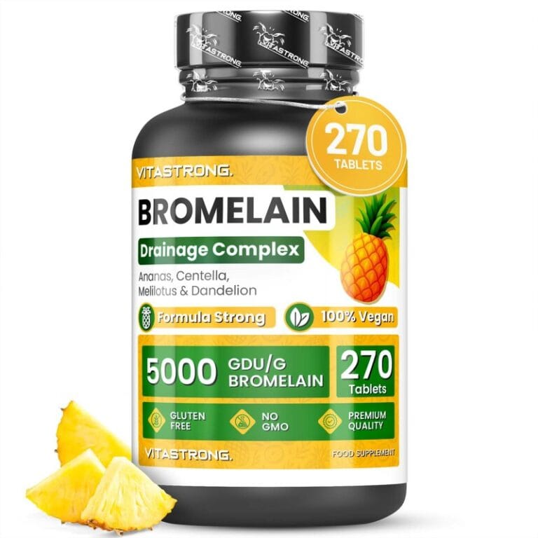 Bromelain Vitastrong za odvajanje tekočin in občutek lahkotnosti