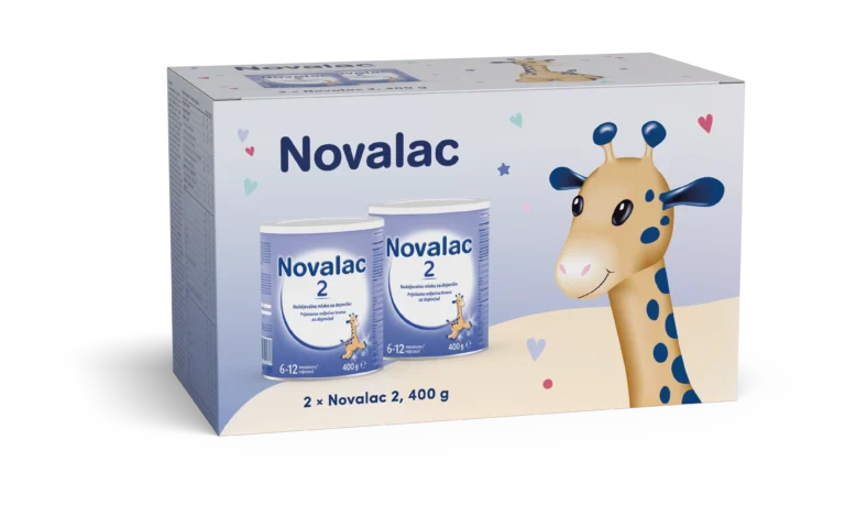 Novalac 2 nadaljevalno mleko za dojenčke 2 × 400 g