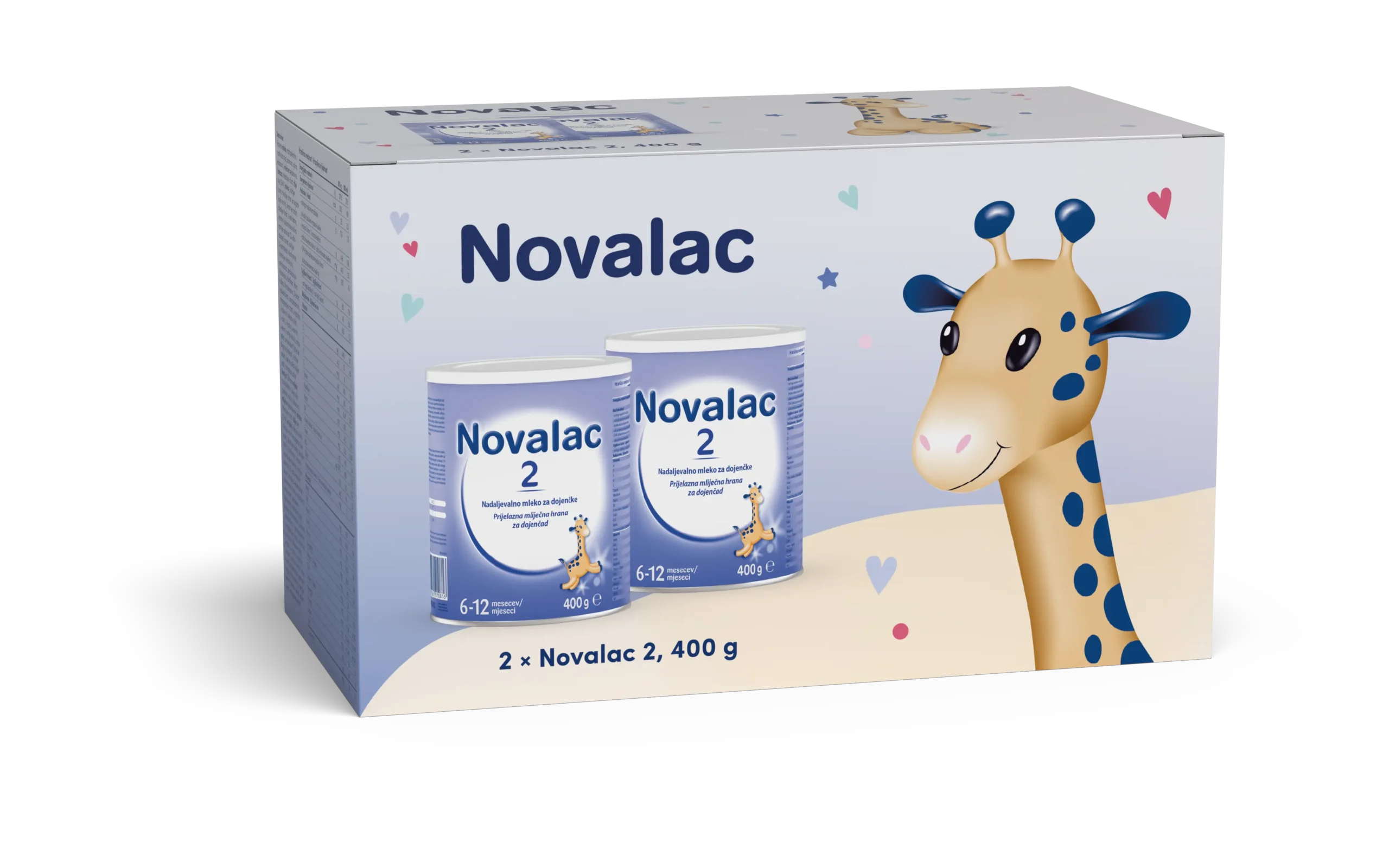 Novalac 2, 2 × 400 g Novalac 2 nadaljevalno mleko za dojenčke 2 × 400 g