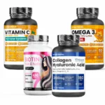 Paket za kožo lase in nohte z biotinom kolagenom omega 3 in vitaminom C
